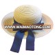 Straw Beach Hats With Ladies Wide Brim, Women ribbon wide brim straw sun hat, Viet Nam sourcing service